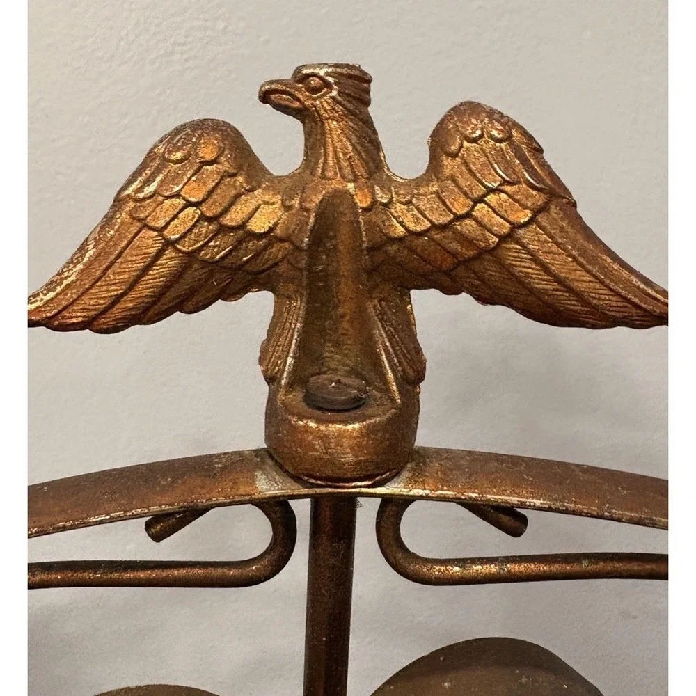 Vintage United Metal‎ Goods Electric Clock American Eagle Made In USA WORKS!